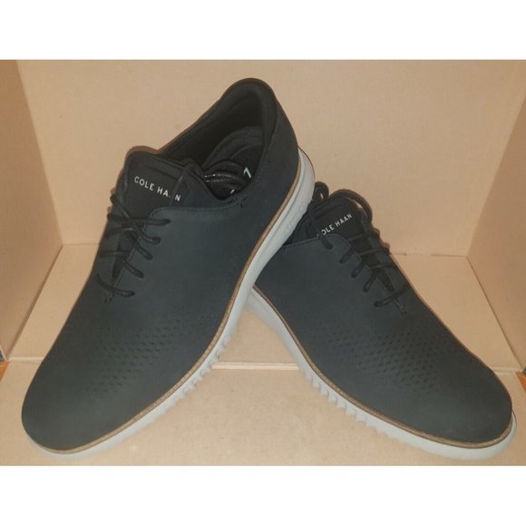 Cole Haan Grand Wingtip Oxford Nubuck C23807 Dark Gray Shoes Men\'s Size 10.5 New main image 8